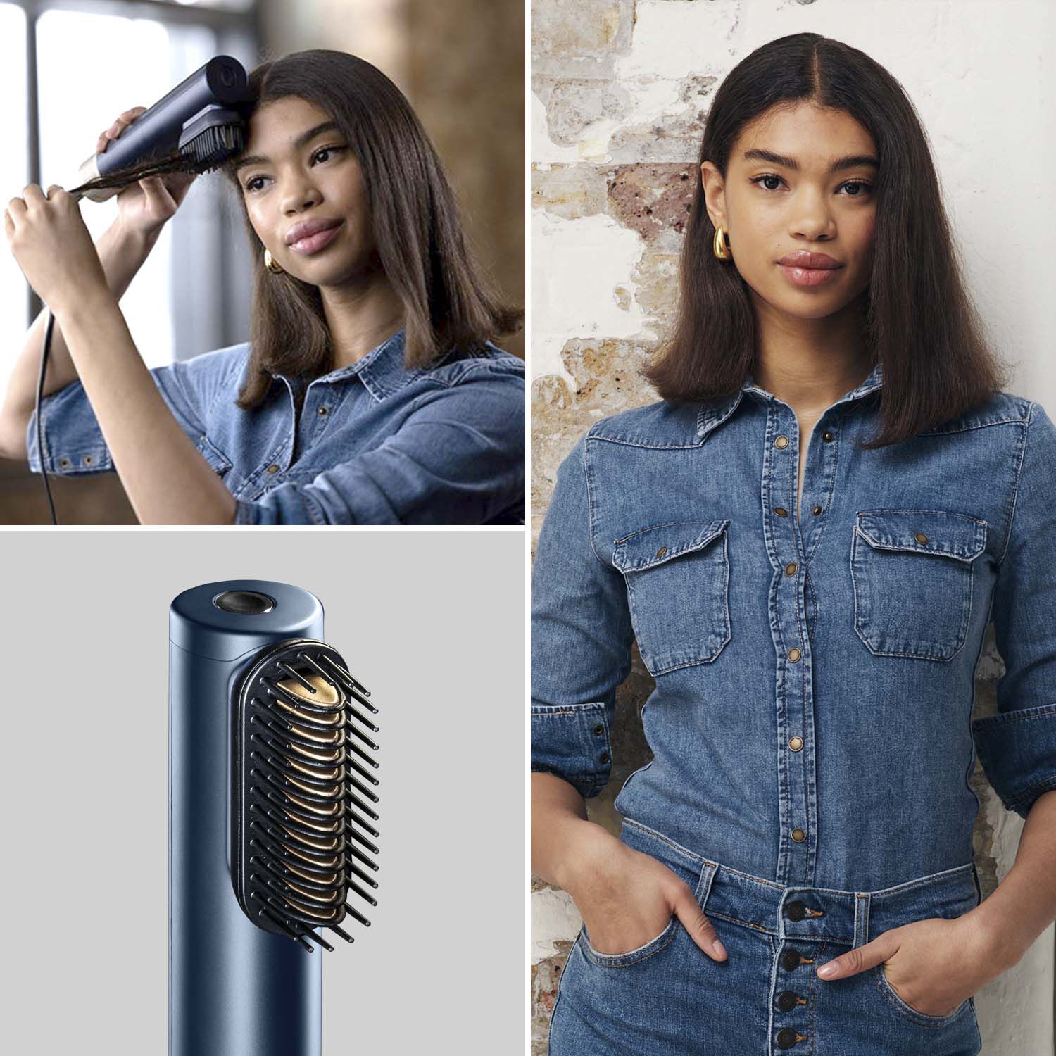 Model using Air Wand with Straightener